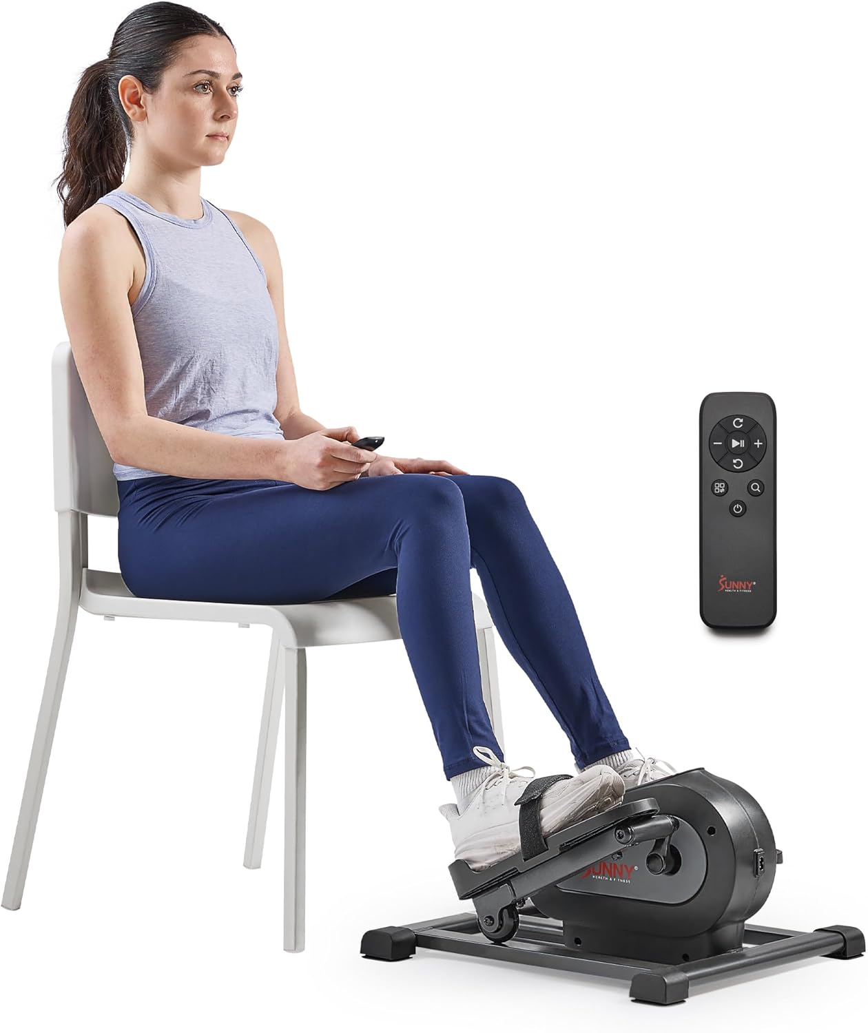 Sunny Health & Fitness Smart Mini Elliptical Trainer Indoor Under-Desk Pedal Exerciser for Seniors wourant