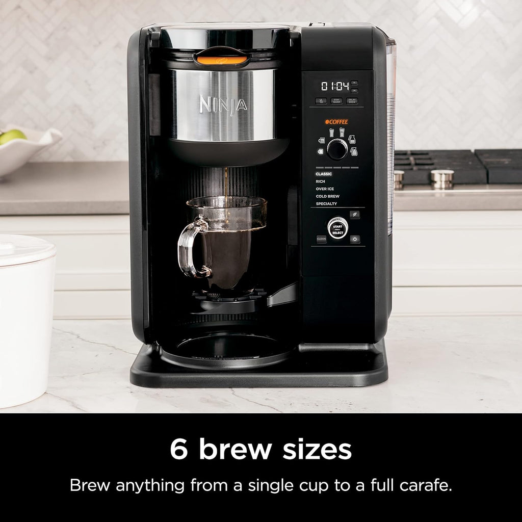Ninja Hot and Cold Brewing System, Tea and Coffee Maker with Auto-iQ, 50 oz Thermos, and Frother wourant