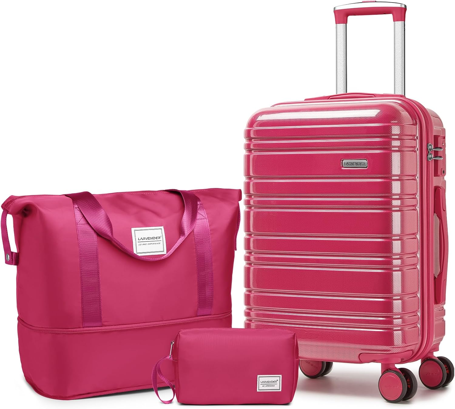 6-piece luggage set, expandable hardshell suitcase set with spinner wheels, lightweight rolling luggage set wourant