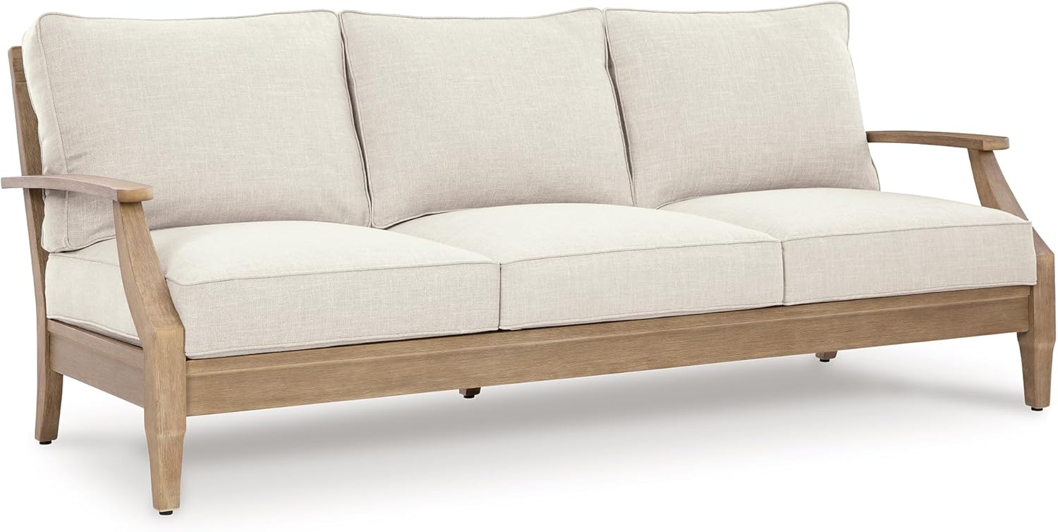 Coastal view outdoor terrace eucalyptus sofa wourant