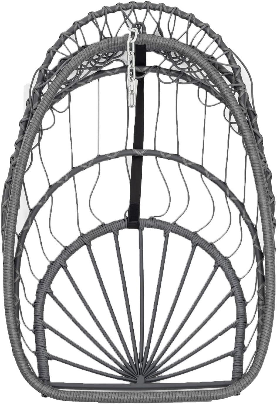 Yechen Indoor Outdoor Egg Hanging Chair Patio Wicker Swing Egg Chair Indoor Swinging Chair wourant