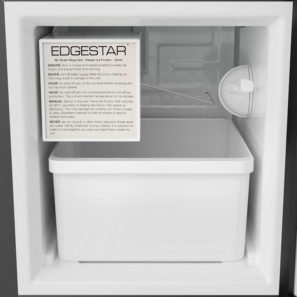 EdgeStar IB121 15 Inch Wide 12 Lbs. Capacity Built-In Ice Maker with 15 Lbs. Daily Ice Production - Stainless Steel wourant