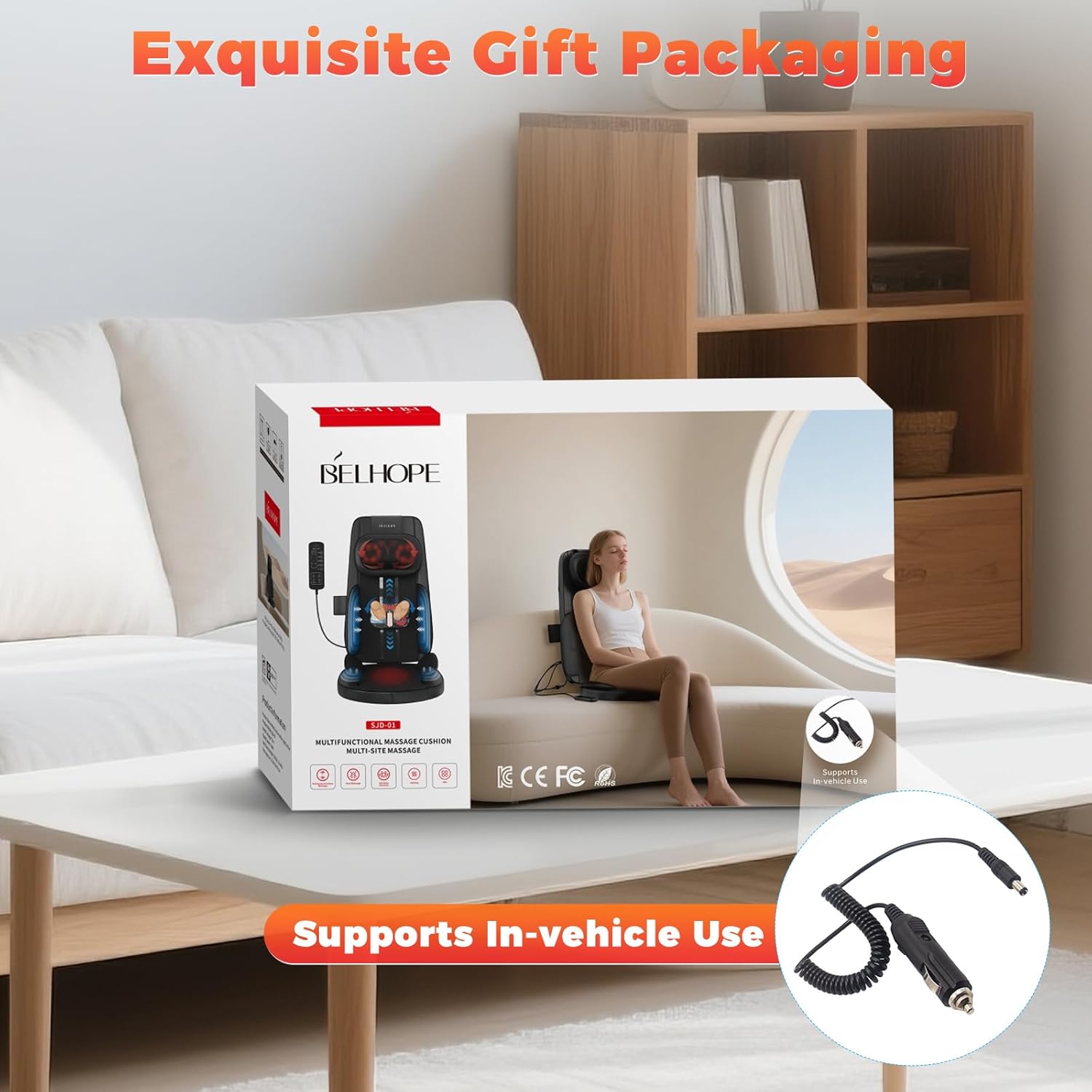 Shiatsu Neck and Back Massager with Heat, 4D Kneading Back Massager for Pain Relief Deep Tissue, Comfortable Back Massage for Chair, Massager for Home Office, Christmas Gifts for Women Men Parents wourant