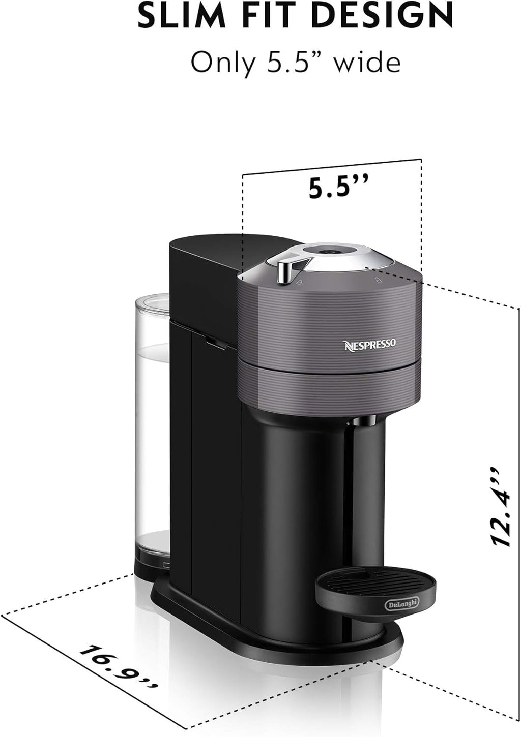 Nespresso Vertuo Next by De’Longhi White Coffee & Espresso Machine wourant