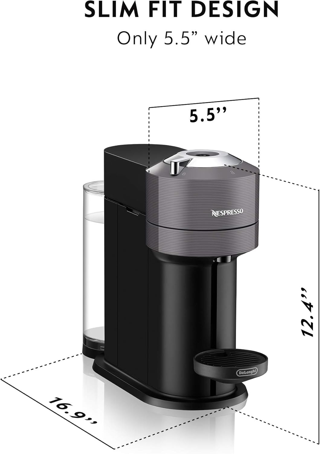Nespresso Vertuo Next by De’Longhi White Coffee & Espresso Machine wourant