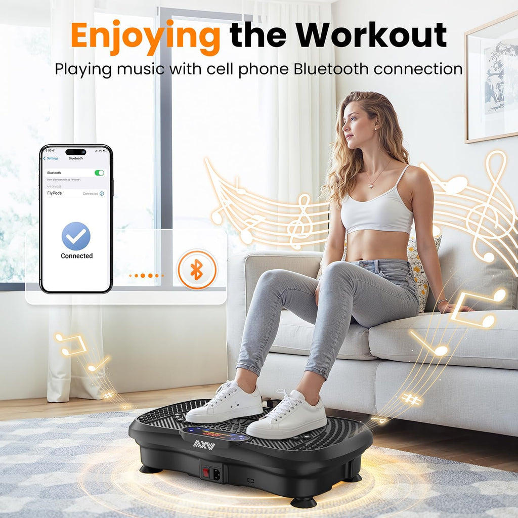 AXV Vibration Plate Fitness Platform Trainer Suitable for men and women to lose weight and burn fat at the gym wourant