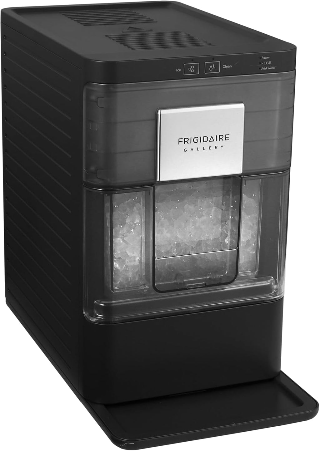 FRIGIDAIRE Gallery Countertop Crunchy Chewable Nugget Ice Maker, 44lbs per Day, Auto Self Cleaning, 2.0 Gen, Black woonhhop