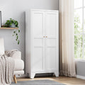 Yizosh Metal Storage Cabinet with 2 Doors and 4 Adjustable Shelves wourant