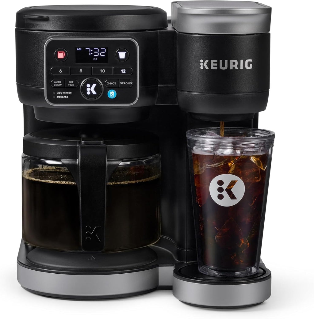 Keurig K-Duo Hot & Iced Single Serve & Carafe Coffee Maker MultiStream Technology 72oz Reservoir wourant