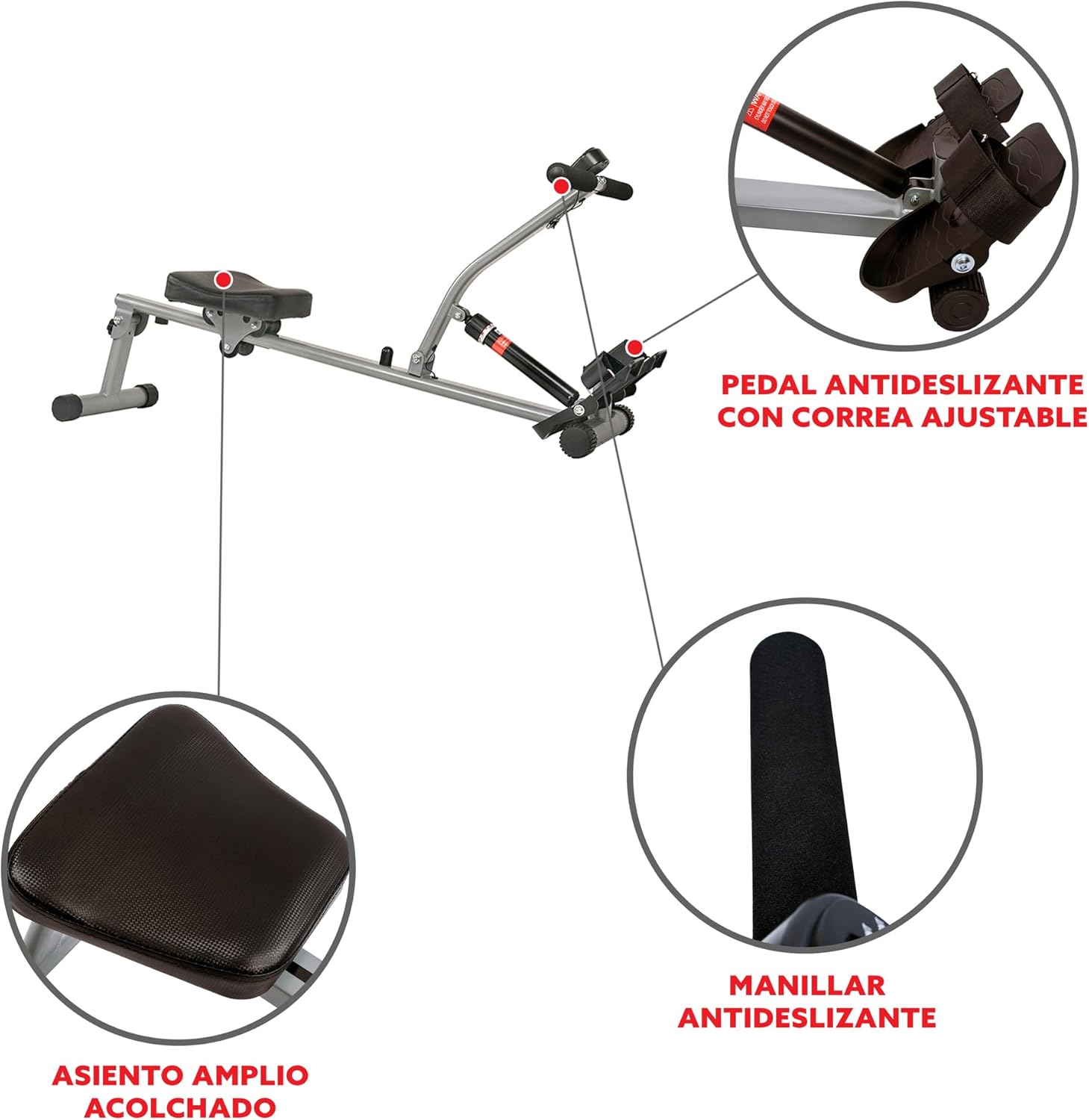 Sunny Health & Fitness Compact Adjustable Rowing Machine with 12 Levels of Resistance for Complete Body Workouts and Optional Free SunnyFit App Enhanced Connectivity wourant