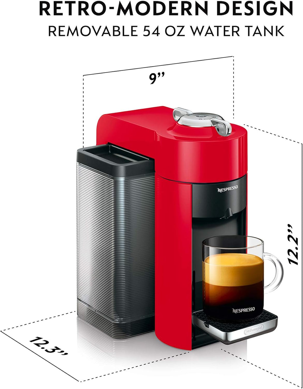 Nespresso De'Longhi Vertuo Coffee and Espresso Machine wourant