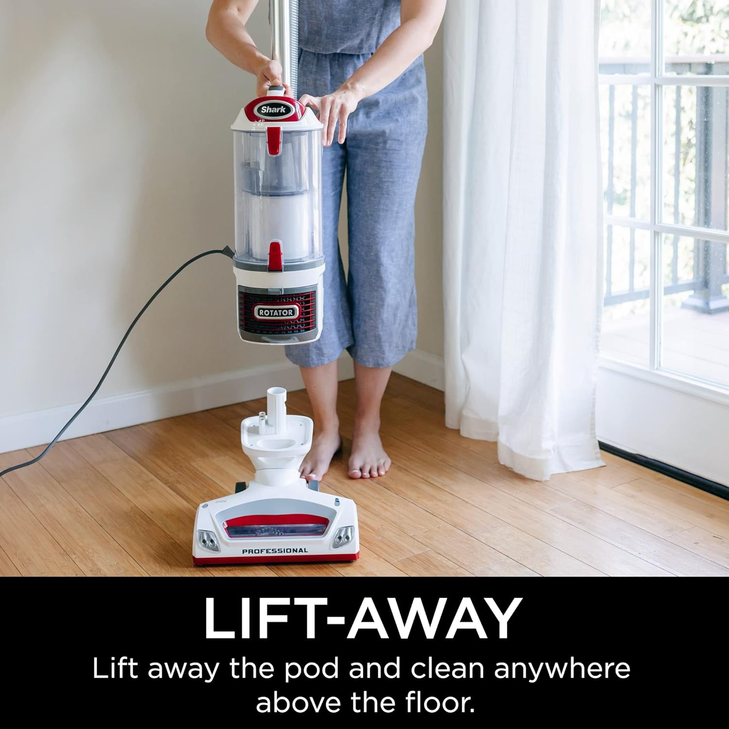 Upright Vacuum Navigator Lift-Away Deluxe with Large Dust Cup Capacity HEPA Filter Swivel Steering Upholstery Tool & Crevice Tool wourant
