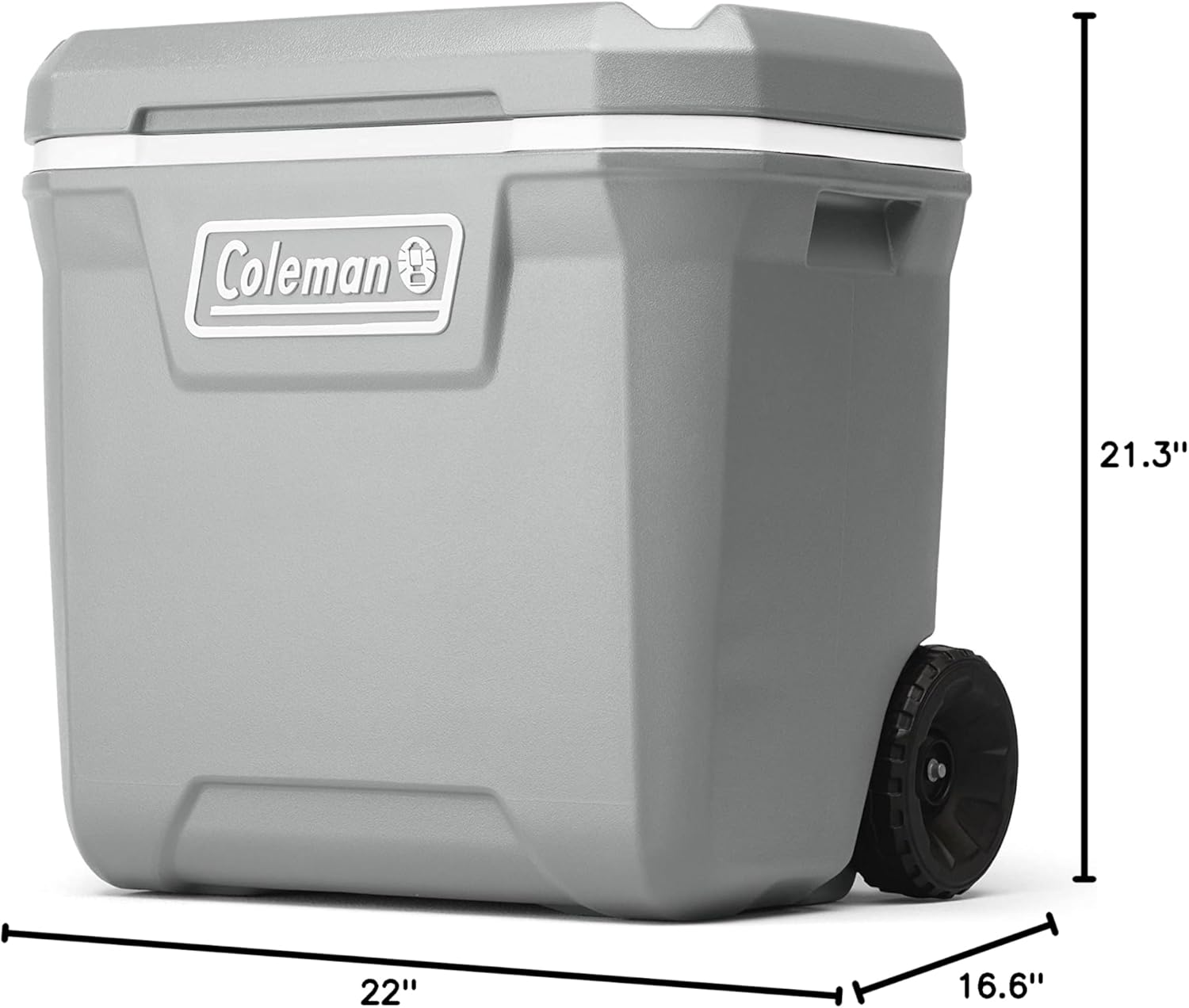 Coleman Classic Series Insulated Portable Wheeled Cooler, Leak-Resistant Outdoor Hard Cooler Keeps Ice up to 5 Days, 100-Quart wourant