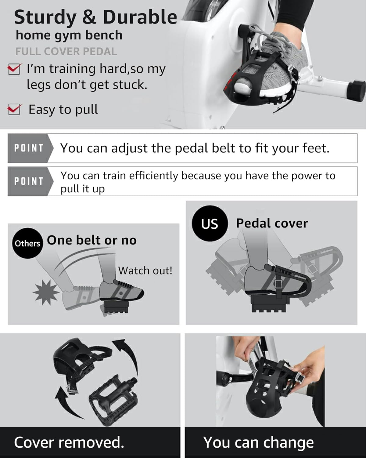 Foldable Exercise Bike Stationary Bikes for Home, 5 IN 1 Indoor Workout Bike, Cycling Bike with 16-Level Quiet Magnetic Resistance, 6.6 LBS Flywheel and 300LBS Capacity, 2025 Designed 817 X-bike wourant