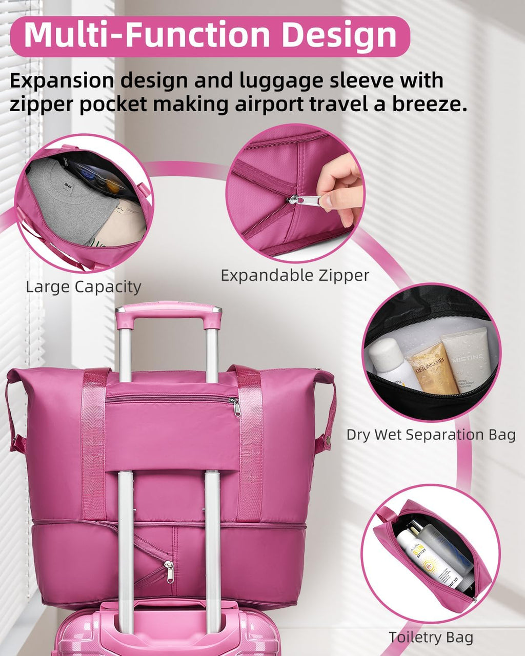 6-piece luggage set, expandable hardshell suitcase set with spinner wheels, lightweight rolling luggage set wourant
