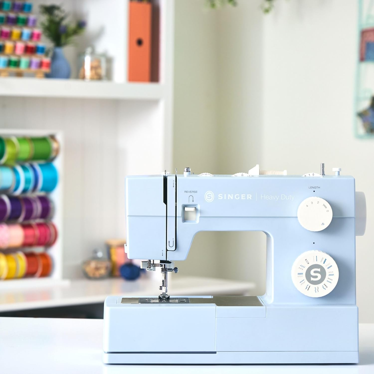 SINGER Heavy Duty 4423 High Speed Sewing Machine with Accessory Kit | Strong Motor With Enhanced Piercing Power, 97 Stitch Applications, Full Metal frame, 1-step Buttonhole & LED Light wourant