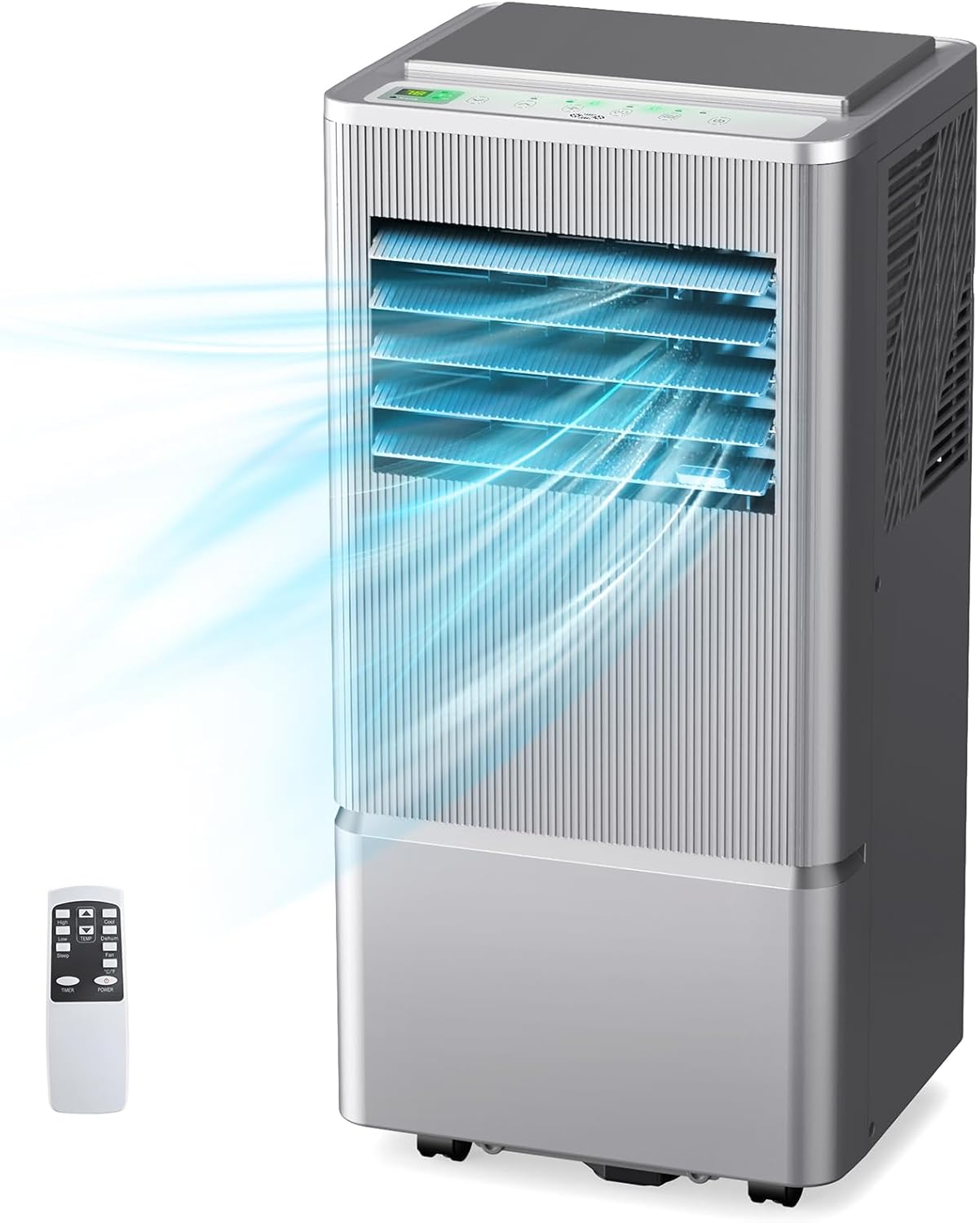 Air Choice Portable Air Conditioner, 10000 BTU Air Conditioner Portable for Room Up to 450 Sq.Ft, Remote Control, 24H Timer, Dehumidifier & Fan Modes, 3-in-1 AC Unit with Window Kit for Home Office wourant