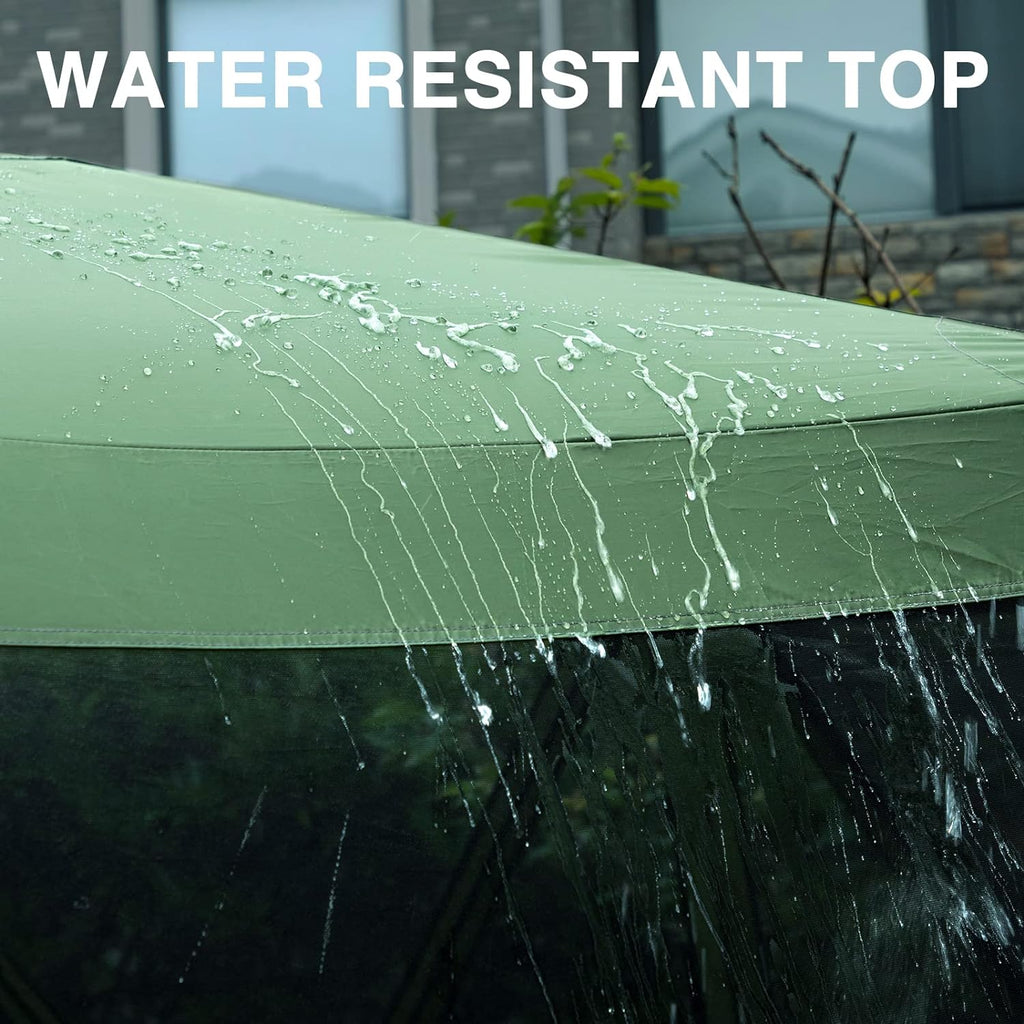 Pop up Screen House Tent for Camping 11.5 x 9.8 ft, Instant Screened Gazebo Canopy with Netting, Portable Shelter Enclosure wourant