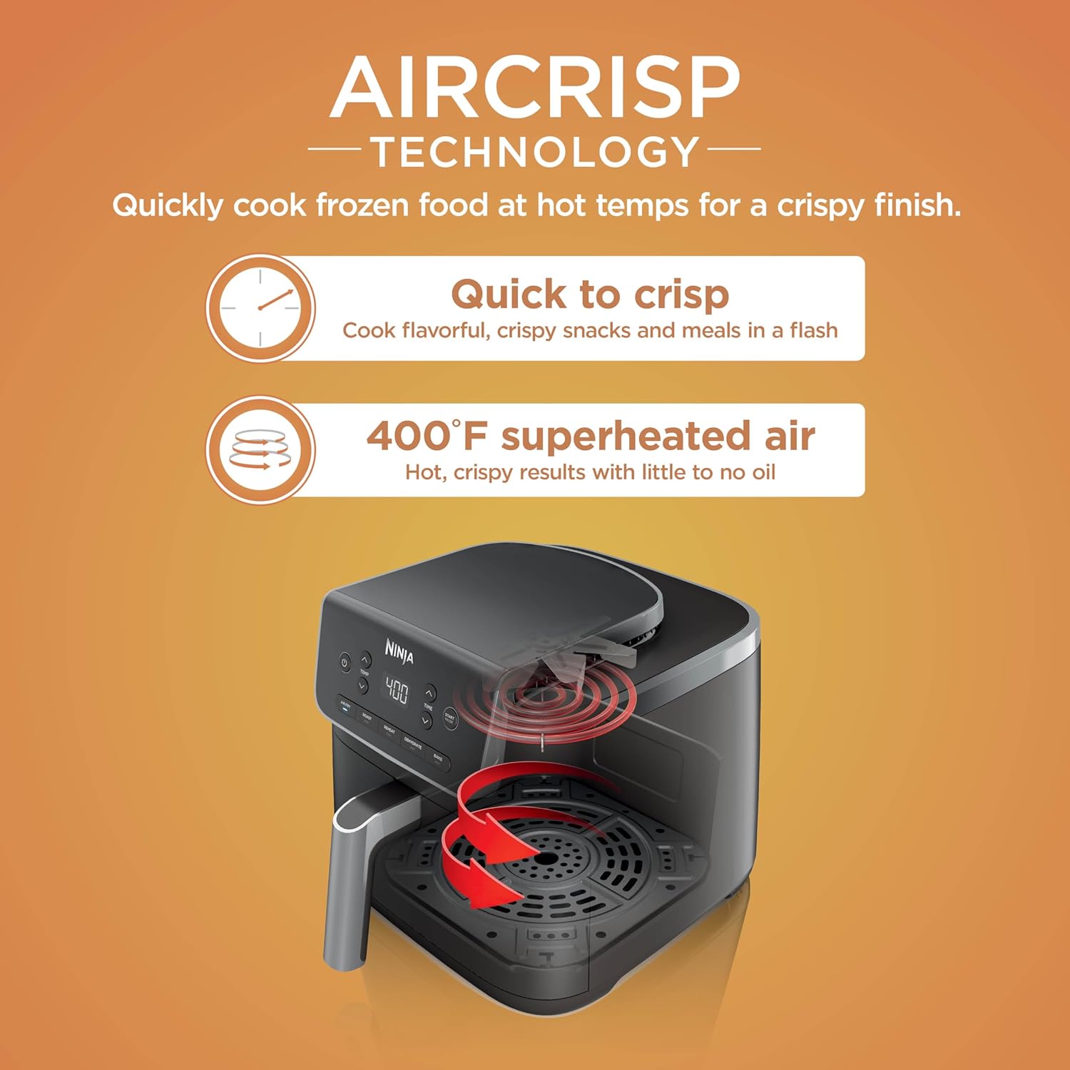 Ninja Air Fryer Pro XL 6-in-1, 6.5-Quart Capacity, Maximum Crispness, Air Fryer Bake wourant