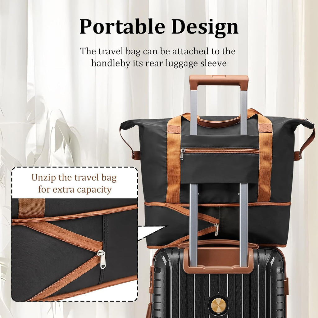 5-piece PP hardshell lightweight travel carry-on luggage set with dual spinner wheels and TSA lock wourant