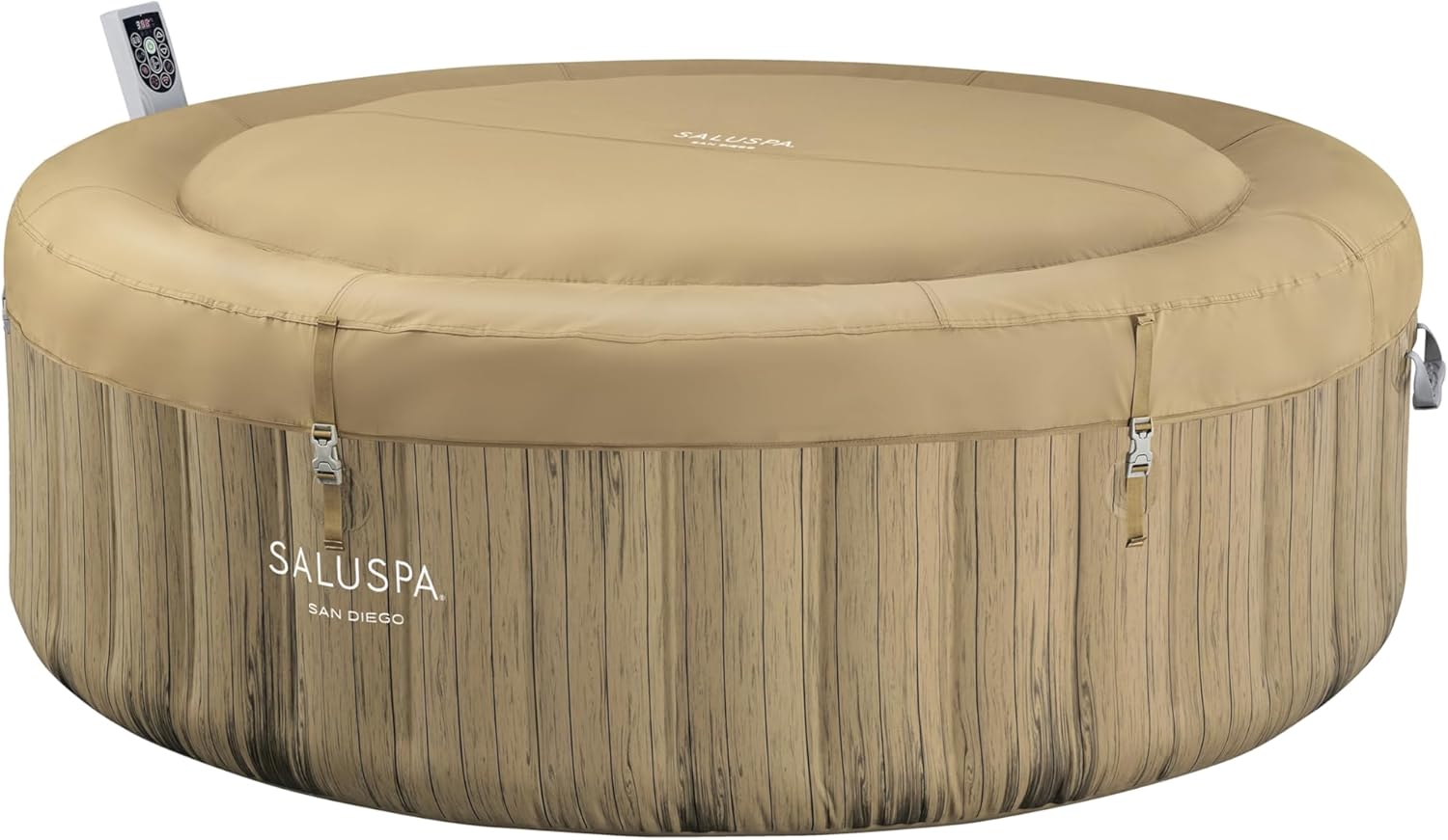 Bestway SaluSpa Miami EnergySense AirJet Inflatable Hot Tub Spa (71" x 26") | Portable Hot Tub with 2 Covers (1 Energy-Efficient Thermal Cover and 1 Standard Cover) | Fits Up to 2-4 Persons | Black wourant