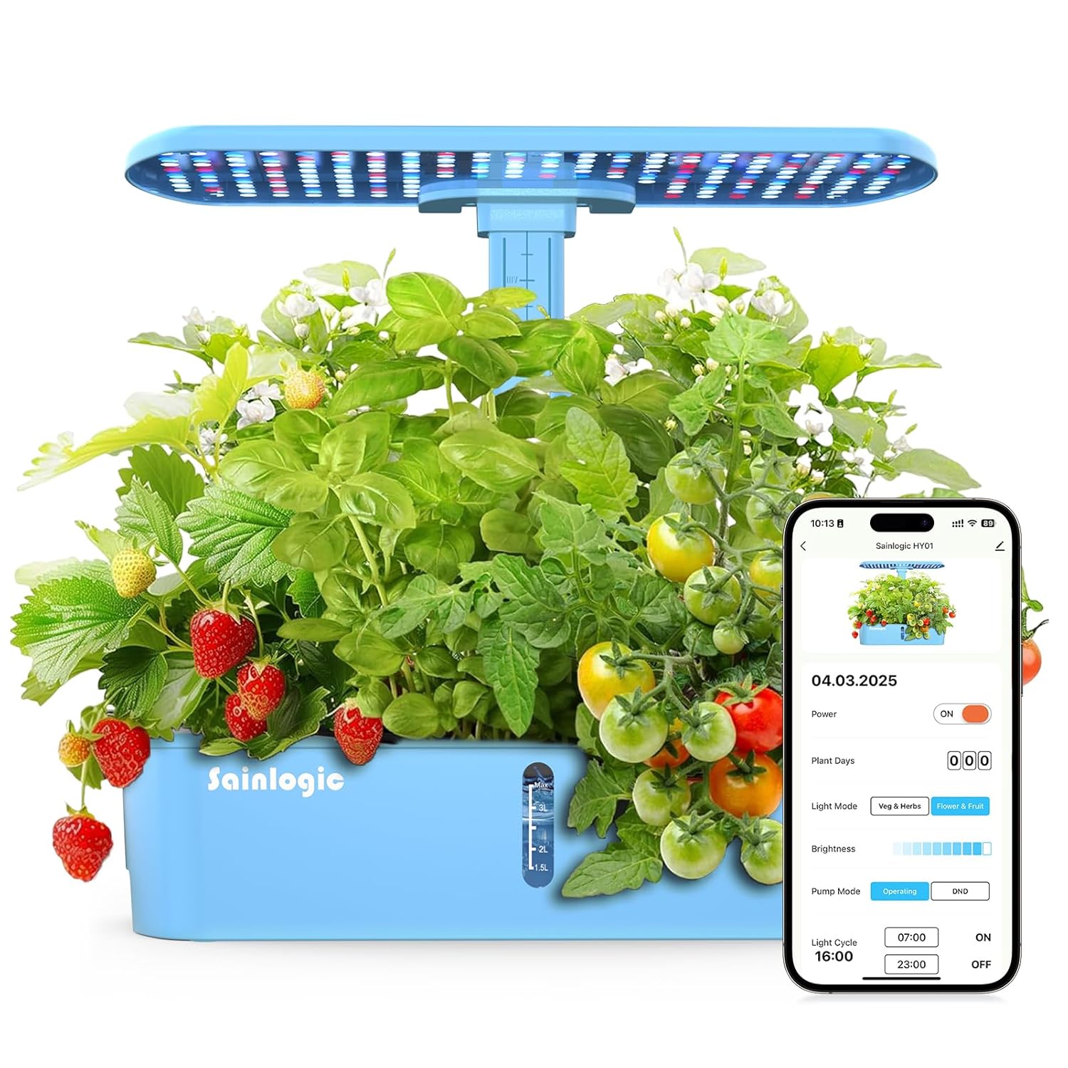 Hydroponic Planting System Kit, 12 Watering Planters, Smart Indoor Garden with APP and WiFi Connection wourant