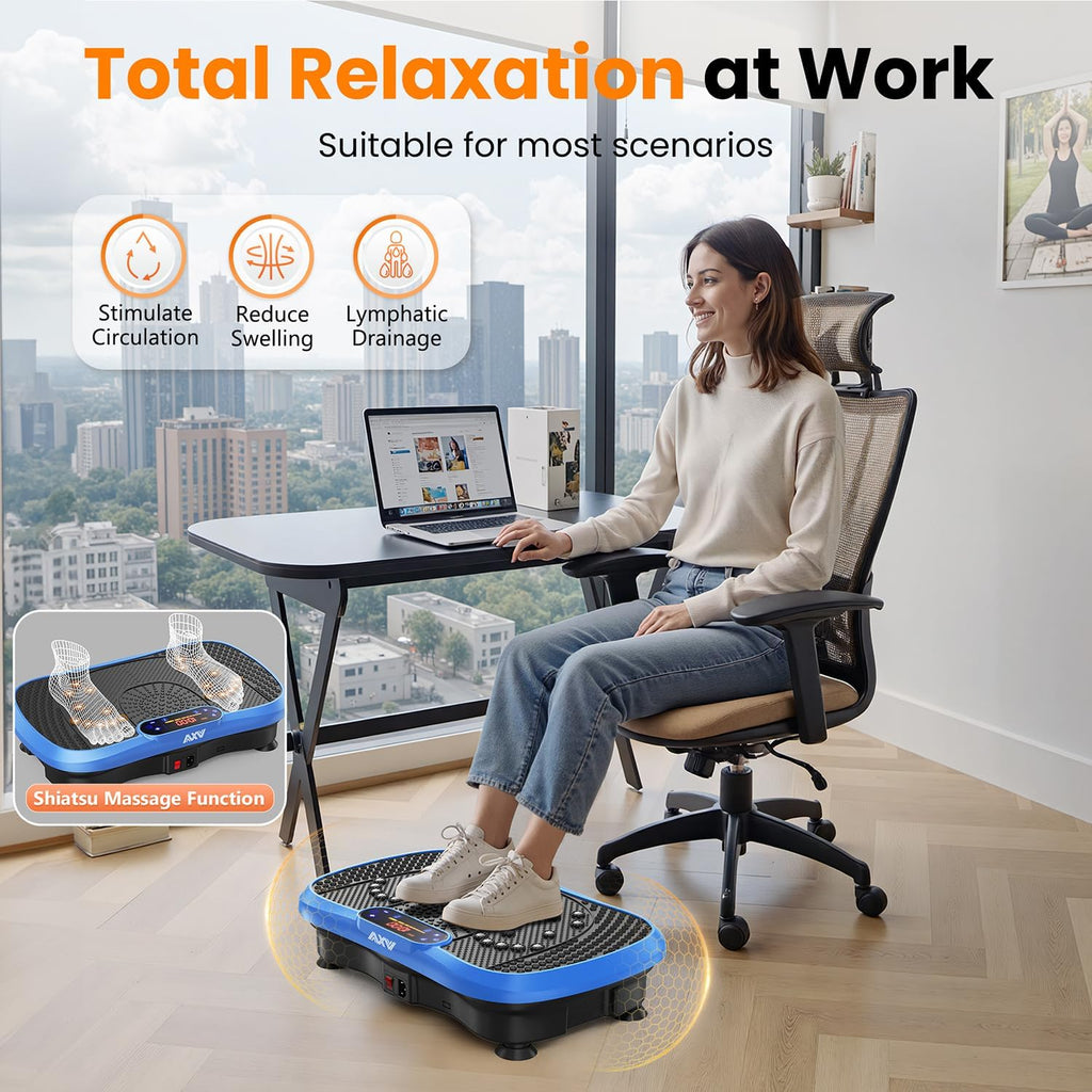 AXV Vibration Plate Fitness Platform Trainer Suitable for men and women to lose weight and burn fat at the gym wourant