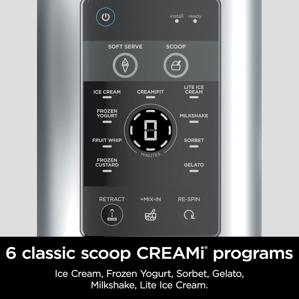Ninja Swirl by CREAMi Ice Cream and Soft Serve Maker, Sorbet, Milkshake, Frozen Yogurt, Low Calories Program & More, 13-in-1, Soft Serve Handle, (2) CREAMi Swirl 16oz Pints, For Kids & ALL ages, NC701 wourant