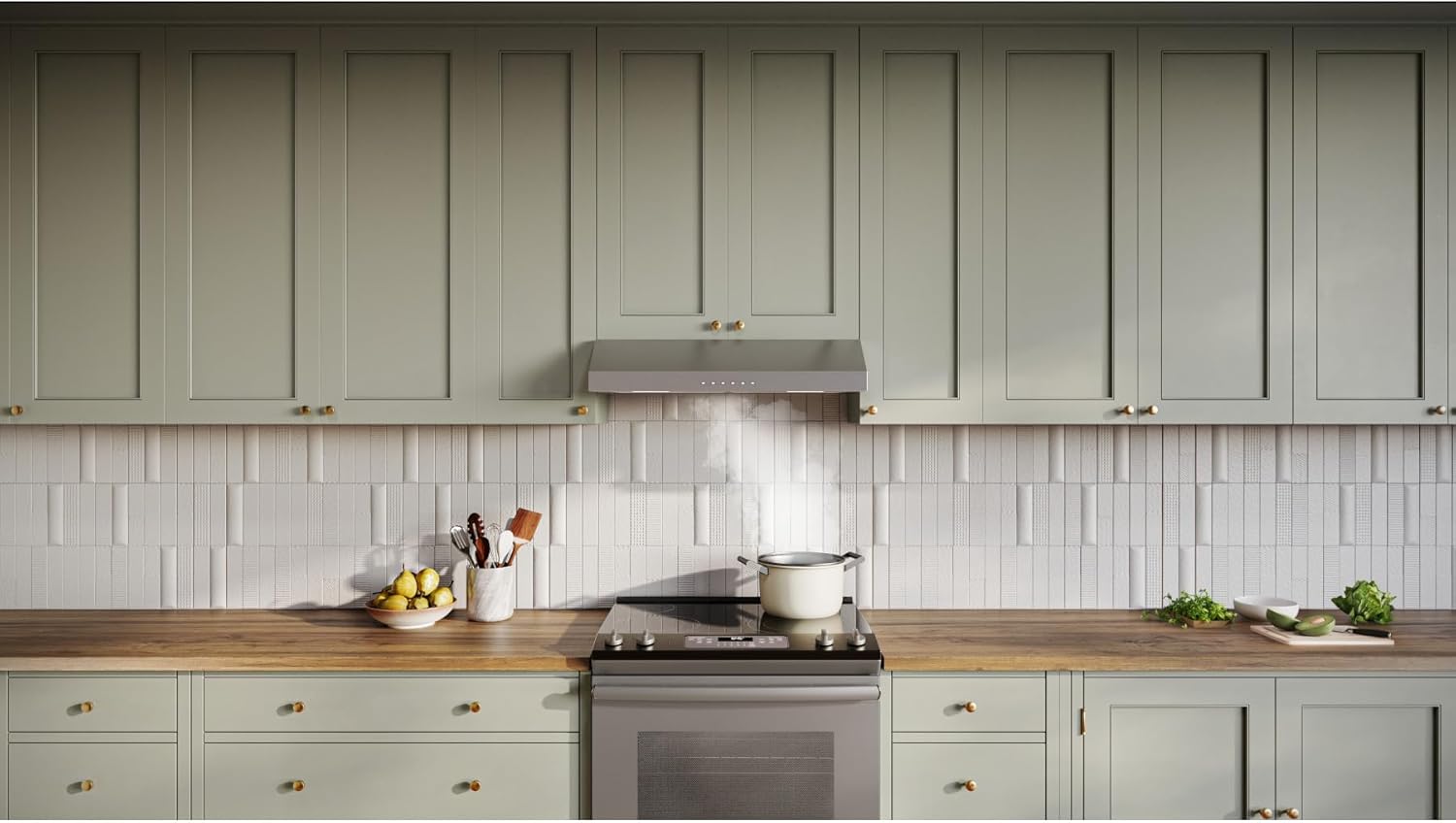Broan-NuTone Three-Speed Glacier Undercabinet Range Hood with LED Light, ADA Compliant wourant