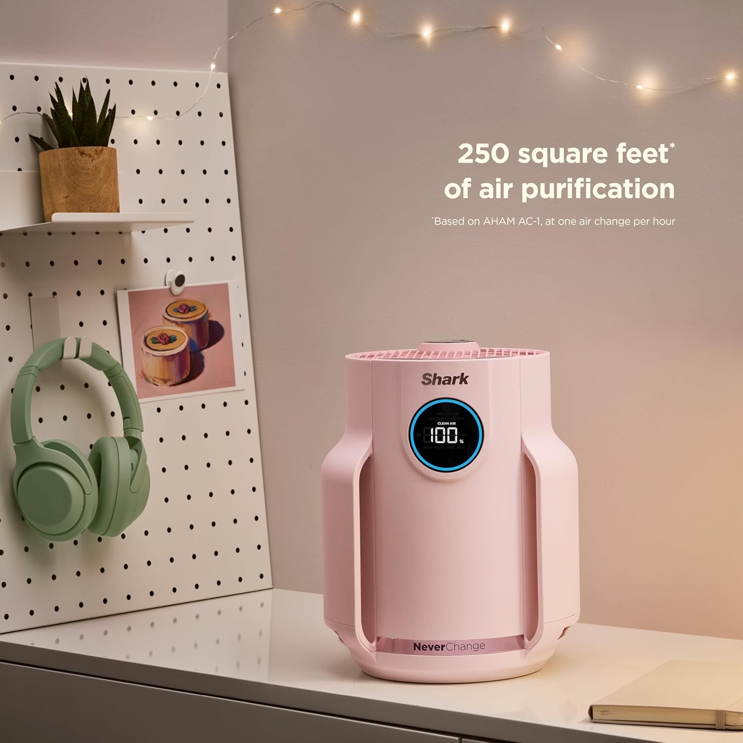 Air Purifier Compact Pro with Long-lasting HEPA Exceeding Filtration, For Pet Dander, Dust, Smoke, Allergens, Up to 250 sq. ft. wourant