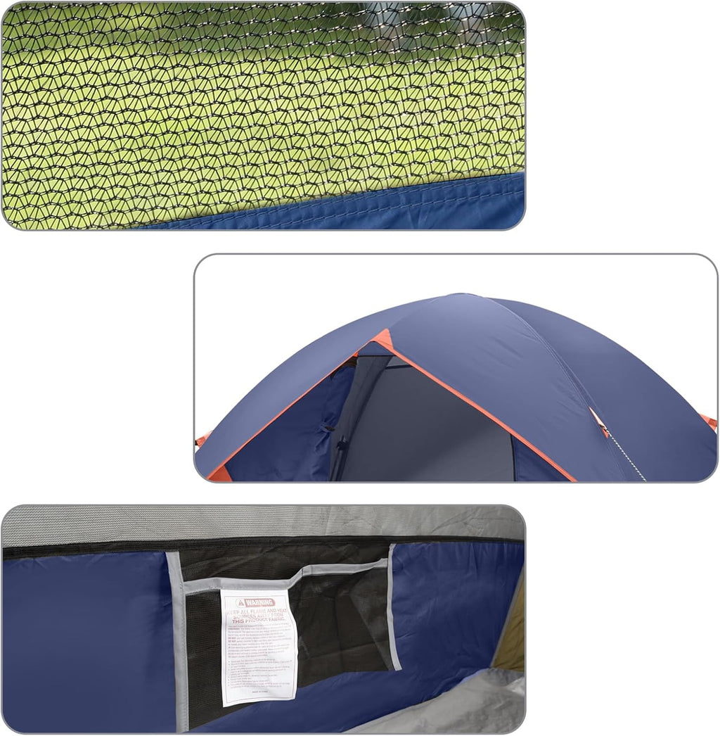 Camping Tent 2/3/4/6 Person Dome Tent Portable Camping Tent for Outdoor and Backpacking Beach wourant