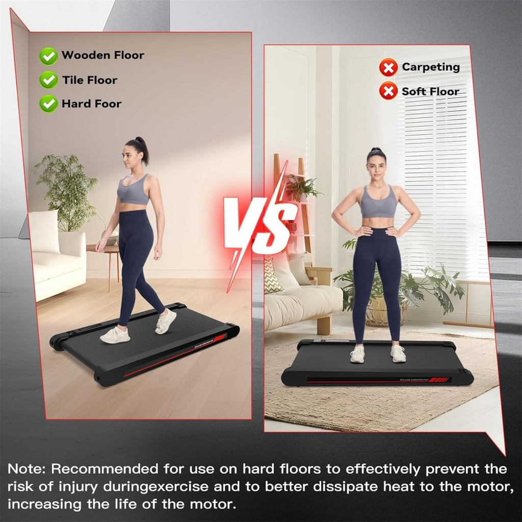 Sperax Walking Vibration Pad with APP, 3 in 1 Under Desk Treadmill, 2.5HP Low Noise Walking Treadmill Pad with Remote Control,Portable Treadmills for Home Office wourant