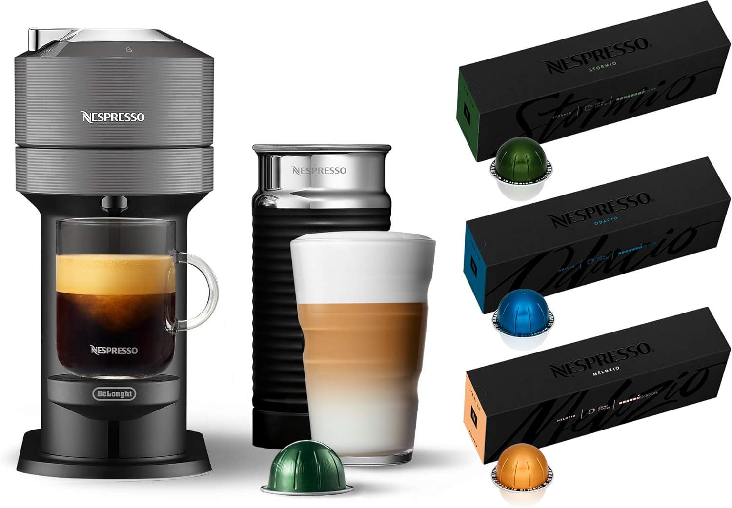 Nespresso Vertuo Next Coffee and Espresso Maker by De'Longhi, White wourant