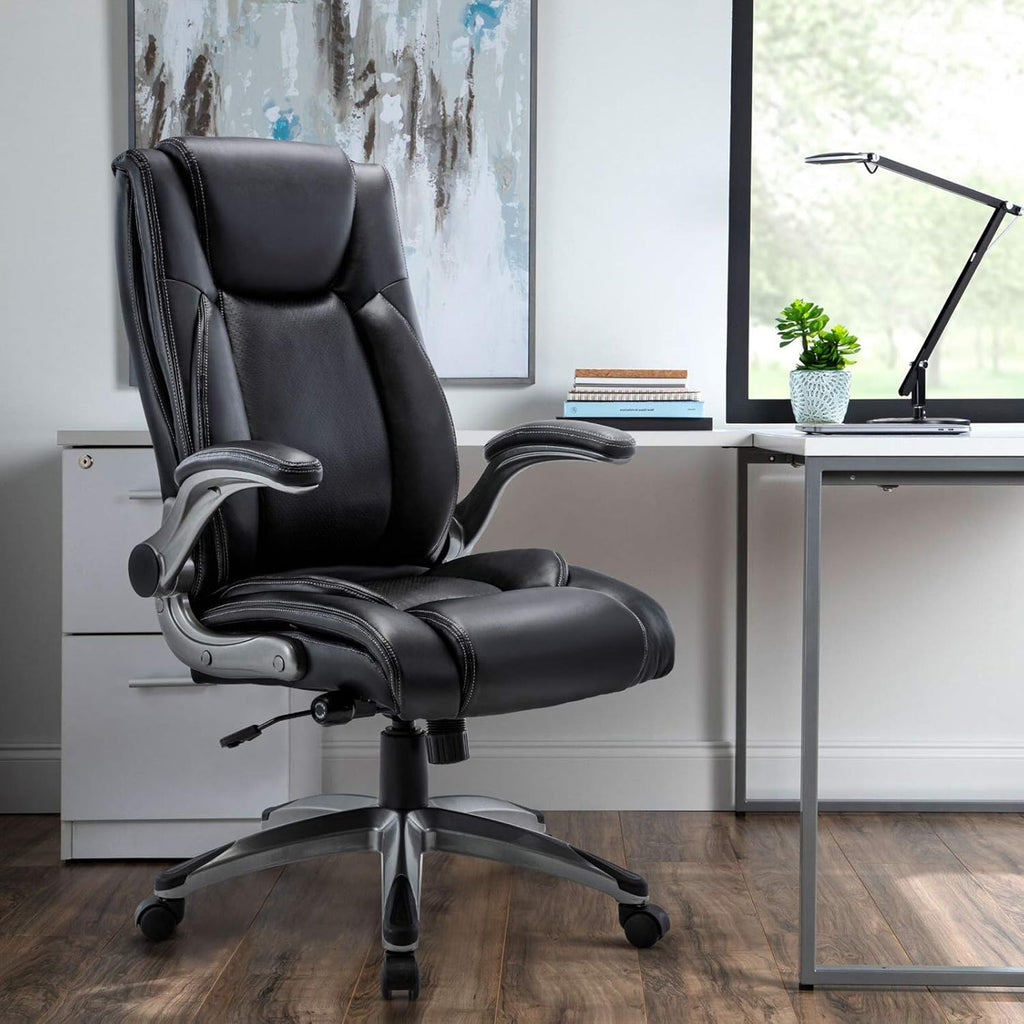 Executive Office Chair Computer Desk Chair Swivel Home Office Chair Upgraded Casters wourant