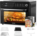 Aeitto® 32-Quart PRO Large Air Fryer Oven| Toaster Oven Combo | with Rotisserie, Dehydrator and Full Accessories | 19-In-1 Digital Airfryer | Fit 13" Pizza, 9pcs Toast, 1800w, Black wourant