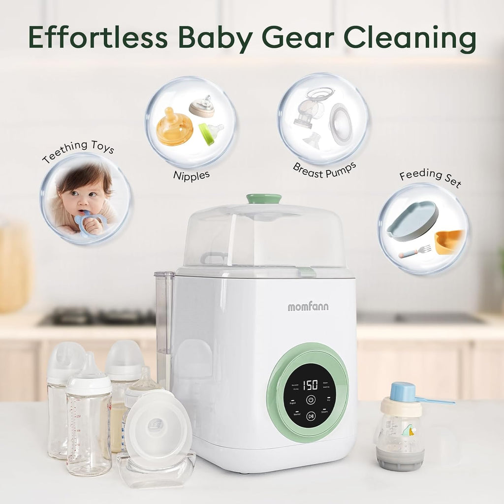 Baby Bottle Washer-19 Min Rapid Wash, Sterilizer and Dryer, All-in-One Cleaner, Bottles, Pump Parts & Baby Essentials wourant