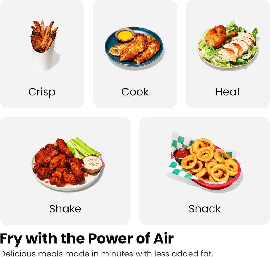 Chefman 6-Quart Dual Basket Air Fryer - Digital Touchscreen, Smart Sync Finish, High-Frying, Auto-Off, 2 Independent 3-Quart Nonstick Pans, Dishwasher-Safe Baskets wourant