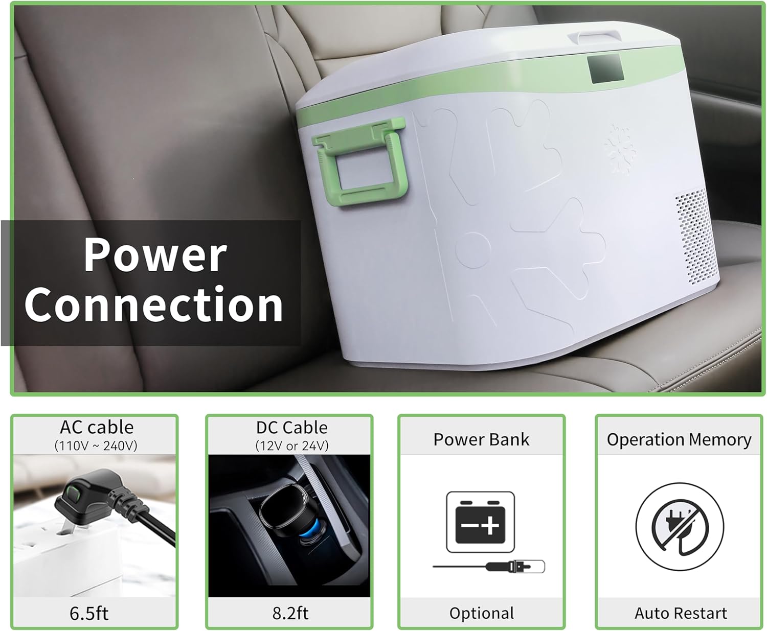 Car Fridge Portable 12 Volt Refrigerator 23 Quart (22 Liter) Freezer Compressor Cooler 12V/24V DC wourant