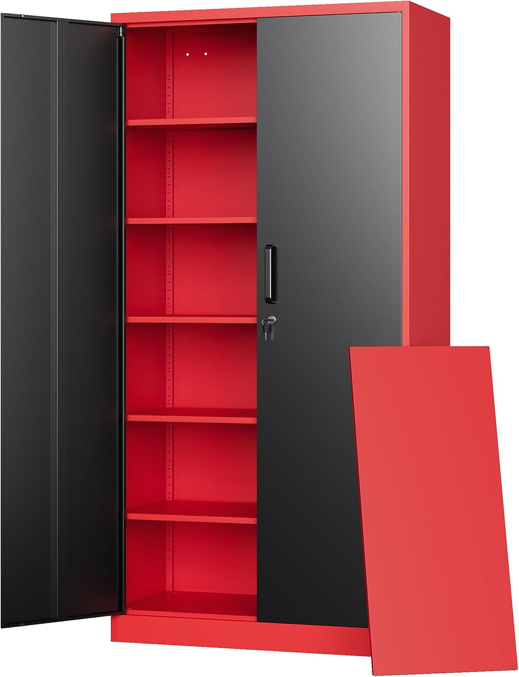 Letaya Metal Garage Storage Cabinets with Lock-72 Tall Tool Organizer Steel Lockers wourant
