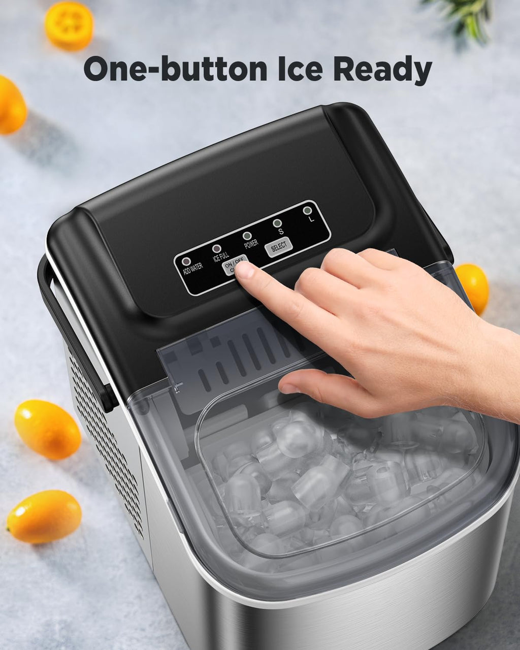 Nugget Ice Maker Countertop, Silonn Chewable Pellet Ice Machine with Self-Cleanin Function, 33lbs/24H Portable Ice Makers for Home Kitchen Officce, Black wourant