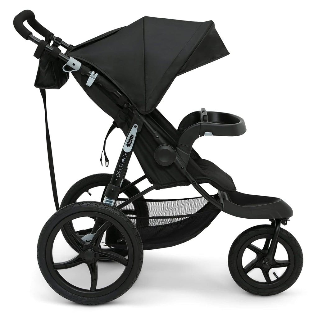 Delta Children Apollo Jogging Stroller Shock Absorbing Frame with Large Canopy Recline wourant