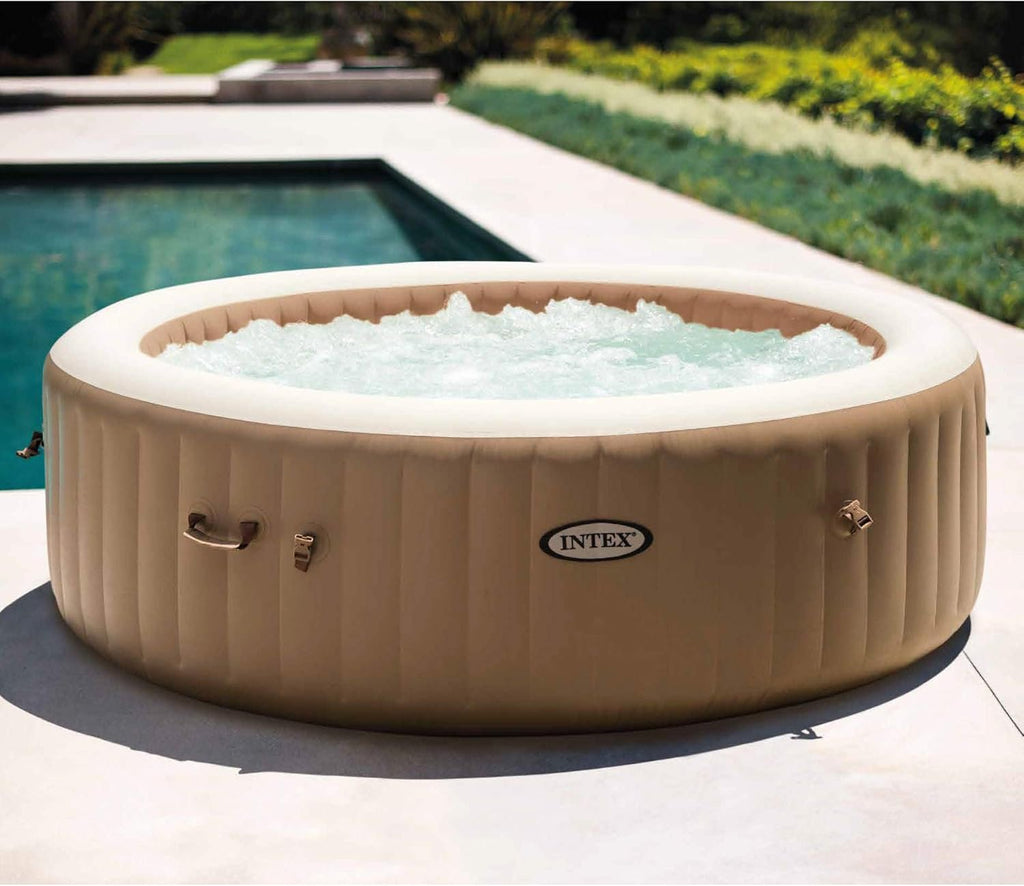 INTEX 28425EH PureSpa Bubble Massage Spa Set Outdoor Inflatable Portable Hot Tub wourant