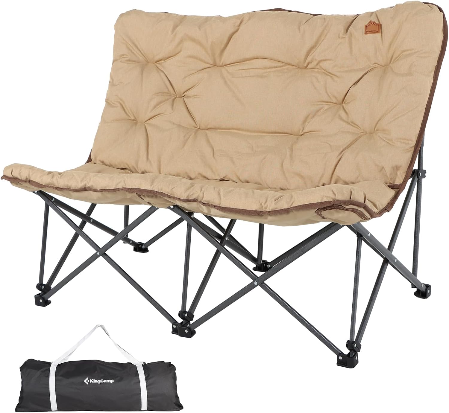 Butterfly chair, extra large thick comfortable camping chair, portable folding chair, 400 lb heavy duty seat wourant