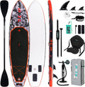 FunWater Inflatable Stand Up Paddle Board with Premium SUP Paddle Accessories, Non-Slip EVA Deck, 11'/10'6' Paddle wourant