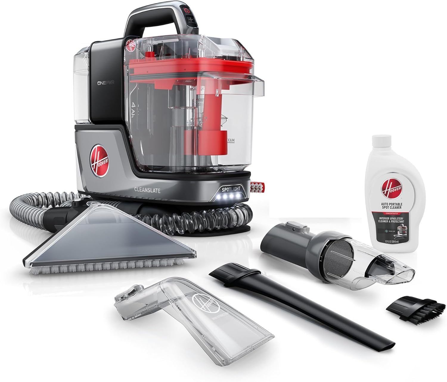Hoover CleanSlate Plus Portable Carpet & Upholstery Spot Cleaner with Powerful Suction and Multiple Tools wourant
