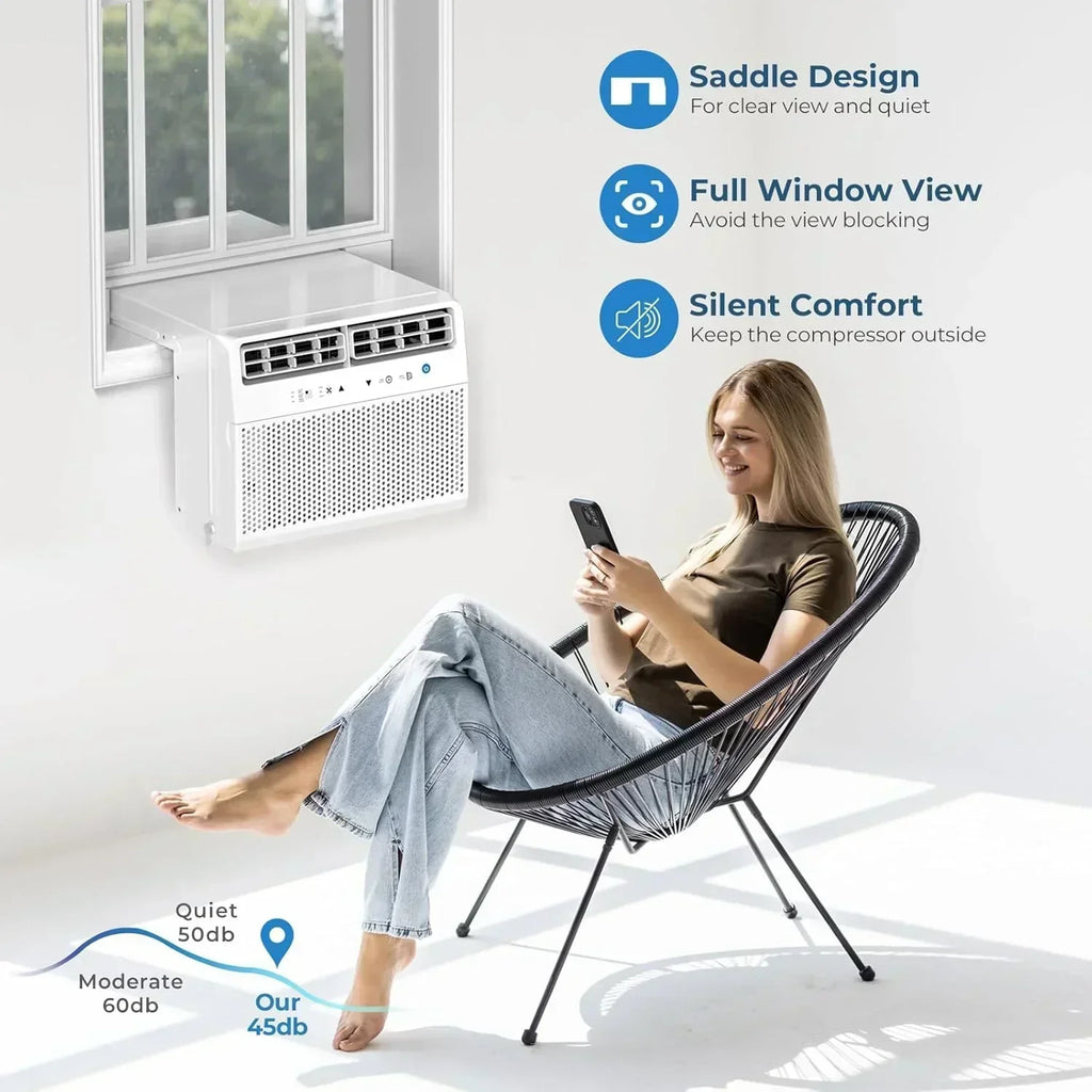 Antarctic Star U-Shaped Air Conditioner Window 12000BTU Ultra Quiet Window Air Conditioner Cools wourant