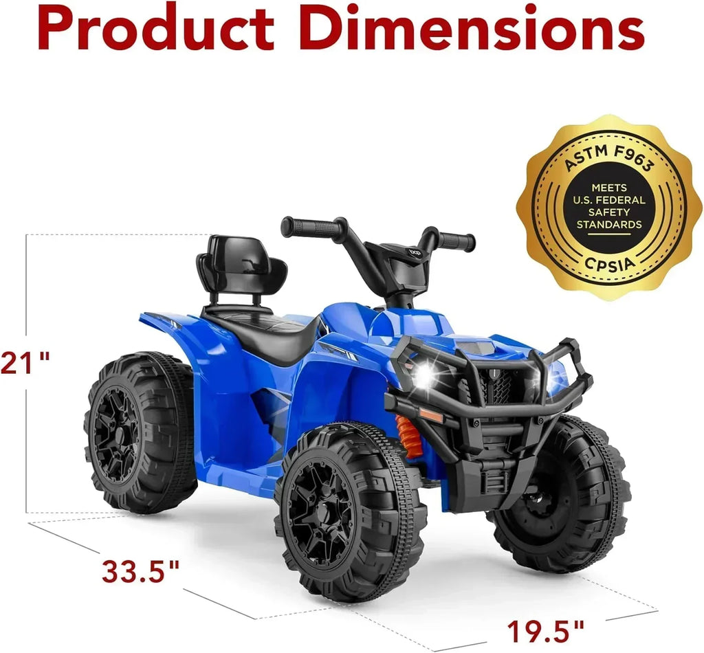 Best Choice Products 12V Kids Ride-On Electric ATV 4-Wheeler Quad Car Toy Bluetooth Audio wourant
