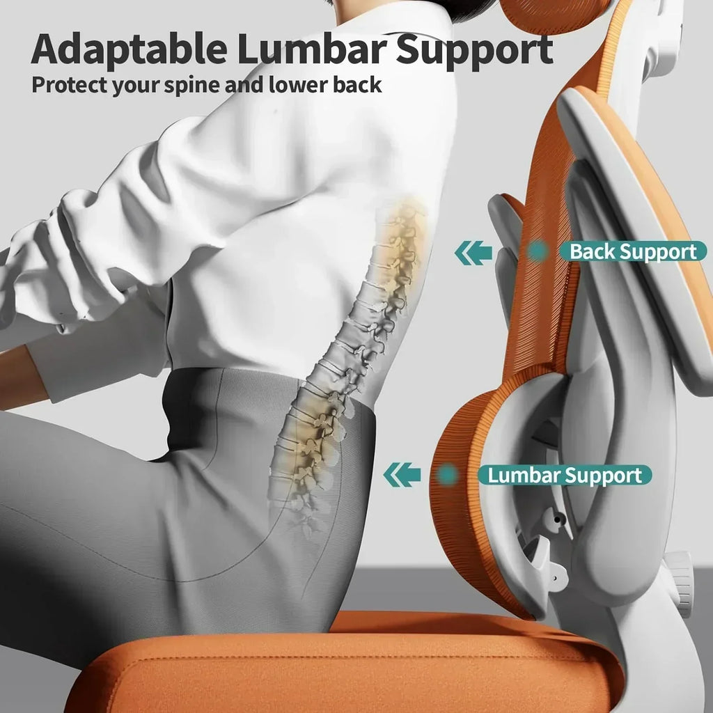 Office Chair Ergonomic Desk Chair 330 lbs Home Mesh Desk Chair Comfortable Gaming Chair wourant