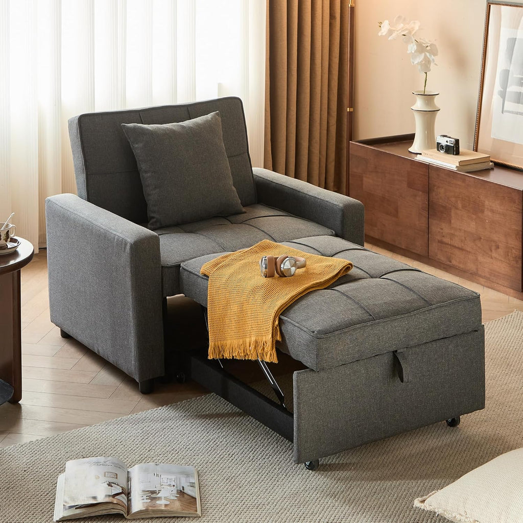 Sofa Bed Chair Convertible Sleeper Sofa with Pull-Out Bed wourant