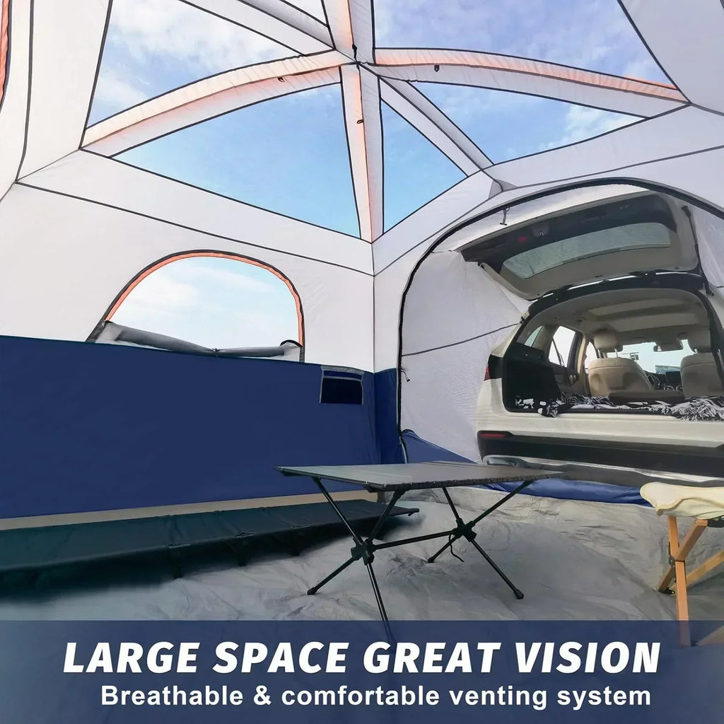 SUV Tent for Camping 6-Person SUV Tailgate Tent - Easy Set Up with Rainfly wourant